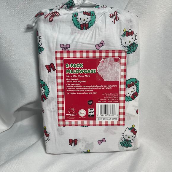 Sanrio Hello Kitty and Friends 2 Holiday Pillow cases 20inX30in -NWT - Picture 4 of 4